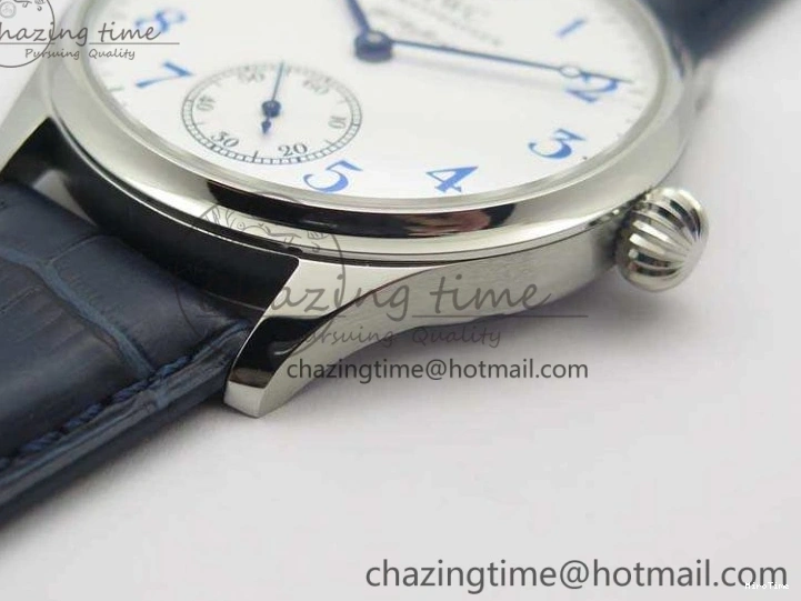 MIROTIME 0101 Portuguese Fa Jones IW544203 SS GSF 1:1 Best Edition White Dial On Leather Strap Trendsetting 7235